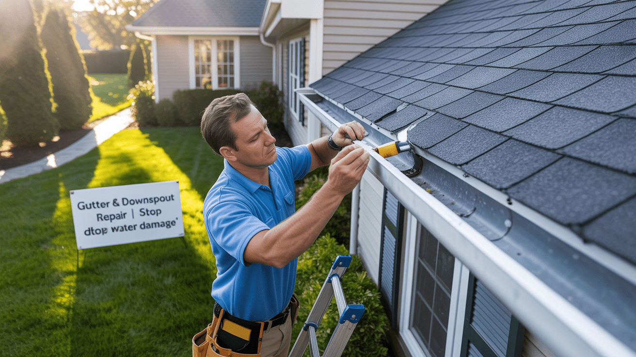 Gutter and downspout repair Bridgewater NJ