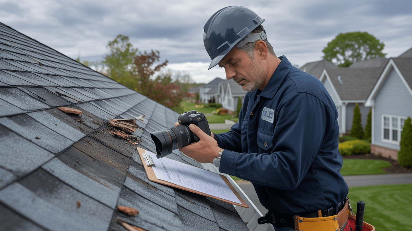 Insurance claim roof inspection Bridgewater NJ