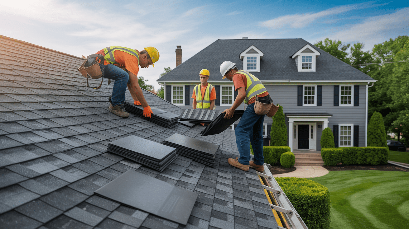 Asphalt shingle roof replacement in Bridgewater, NJ by Tetti Roofing