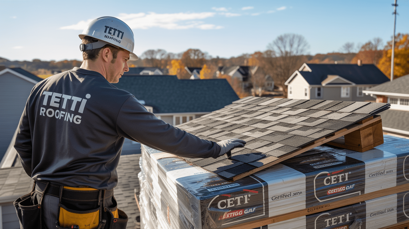 Roof quality assurance by Tetti Roofing removing bad supplies before installation in Bridgewater, NJ