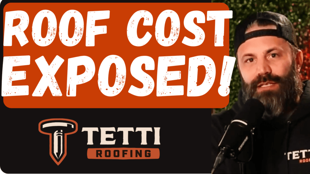 Roof cost exposed graphic from TETTI Roofing explaining roof replacement pricing in New Jersey