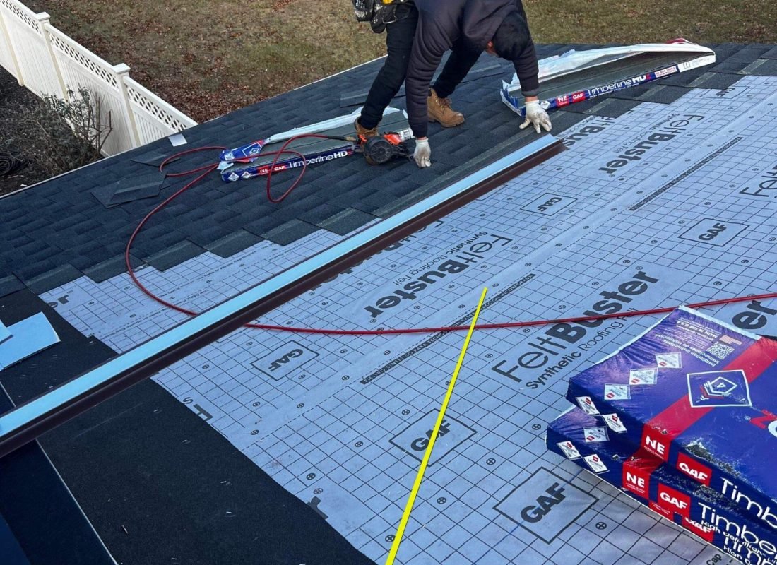 Expert Tetti Roofing team efficiently installing durable roofing in Hunterdon County, enhancing home safety and appeal